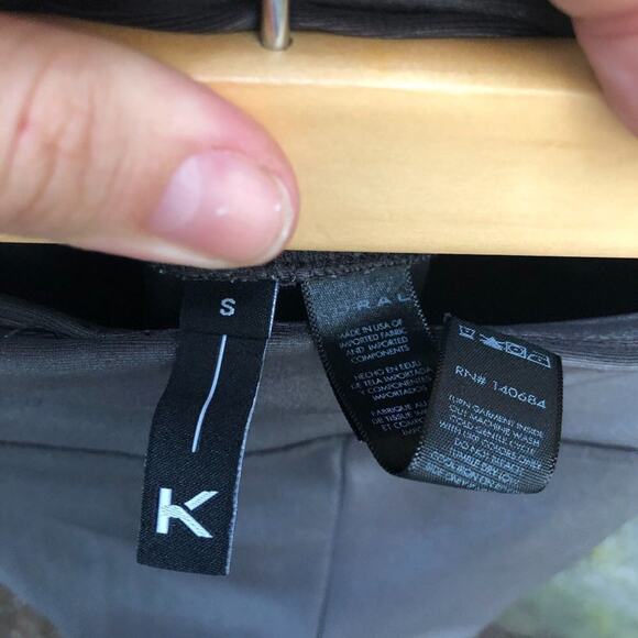 Koral Leggings Lustrous Midrise Silver Grey Crop Infinity Stretchy Small - Picture 3 of 7